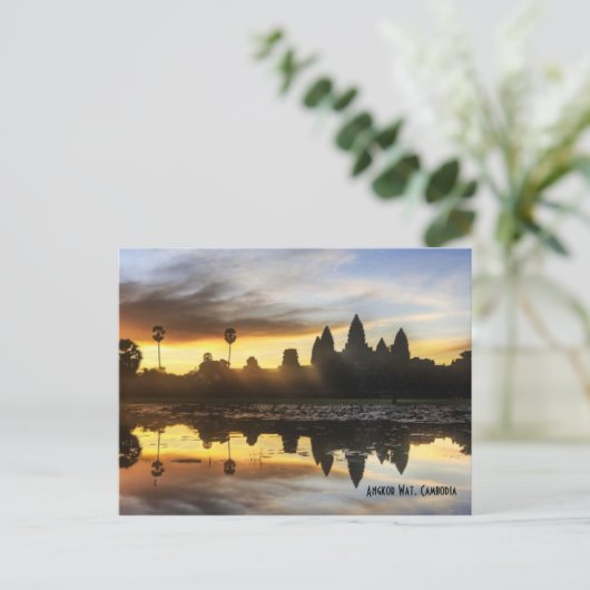 Angkor Wat Reflection Briefkaart (Staand voorkant)