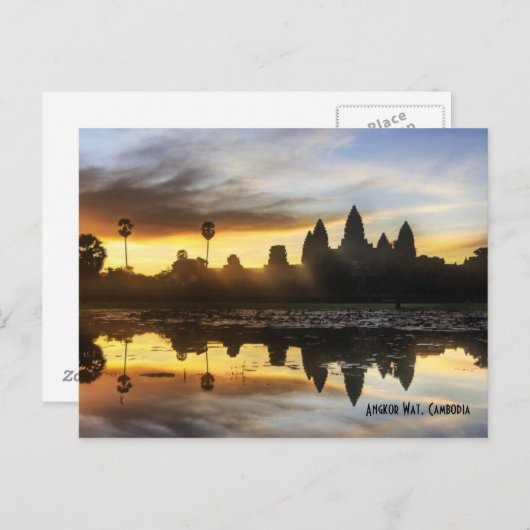 Angkor Wat Reflection Briefkaart (Voorkant / Achterkant)