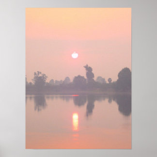"Angkor Wat Sunset" Poster
