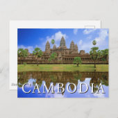 Angkor Wat-tempel | Kampuchea, Cambodja Briefkaart (Voorkant / Achterkant)