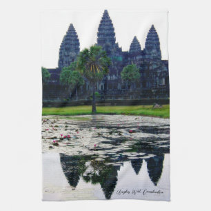 Angkor Wat Temple Reflections (Cambodja) Theedoek