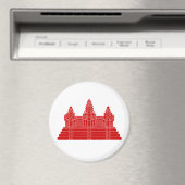 Angkor Wat Ver.2.0. Khmer Tempel Magneet (Insitu (Vaatwasser))