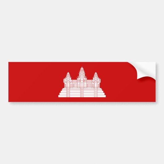 Angkor Wat Ver.2.0. Khmer Temple Bumpersticker (Voorkant)