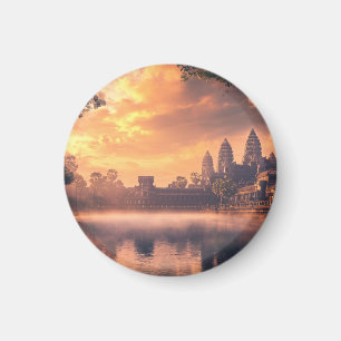 Angkor Wat waterverf Magneet