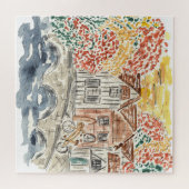 Anglais Aquarelle Campagne Puzzle (Horizontal)