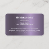 Anglais bilingue Carte de visite espagnol (Devant)