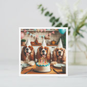 Anglais Cocker Carte Espagnol, Anniversaire Espagn (Debout devant)