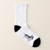 Anglais Cocker Spaniel Design En Noir Et Blanc (Droite extérieur)