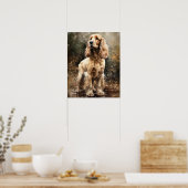 Anglais Cocker Spaniel Dog Art Imprimer Poster (Cuisine)