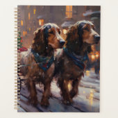 Anglais Cocker Spaniel Noël Festin Saison (Devant)