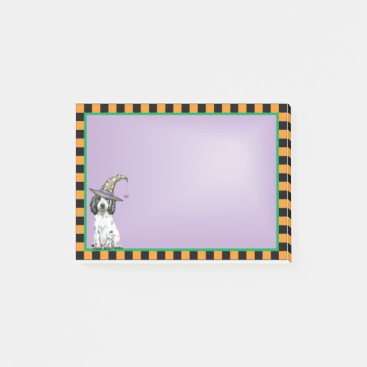 Anglais Cocker Spaniel Witch Post-it Notes (Devant)