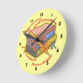 Anglais enseignant Moto personnalisée Horloge (Angle)