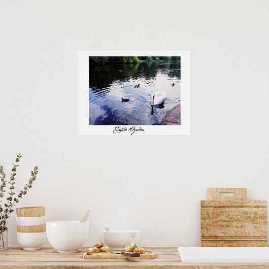 ANGLAIS GARDEN affiche (Cuisine)