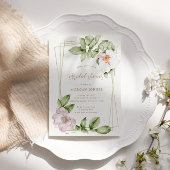 Anglais Garden Floral Fête des mariées Invitation