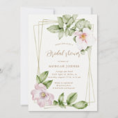 Anglais Garden Floral Fête des mariées Invitation (Devant)