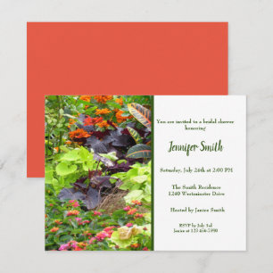 Anglais Garden Florals Invitation de la douche nup