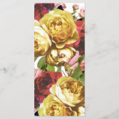 Anglais Garden Programme de mariage Vintage Rose (Dos)