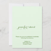 Anglais Gardens Custom Wedding Invitation (Dos)
