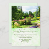 Anglais Gardens Custom Wedding Invitation (Devant / Derrière)