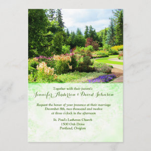 Anglais Gardens Custom Wedding Invitation
