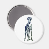 Anglais Greyhound Breed Magnet (Recto/Verso)