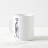 Anglais Greyhound Race Coffee Mug (Devant gauche)