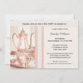 Anglais High Tea Bridal Show Invitation (Dos)