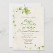 Anglais Ivy Faire-part de mariage (Devant)