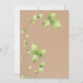 Anglais Ivy Faire-part de mariage (Dos)