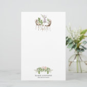 anglais jardin élégant monogramme papeterie (Debout devant)