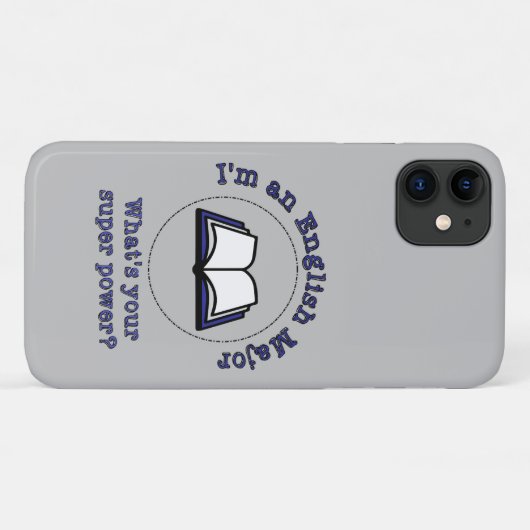 Anglais Major iPhone 11 Coque (Dos (Horizontal))
