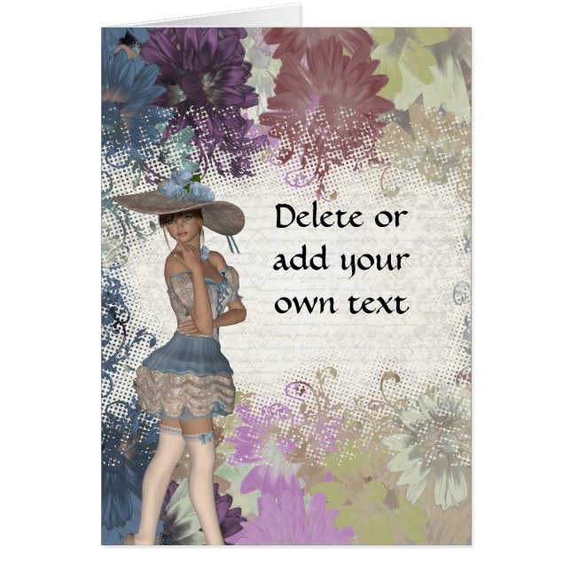 Anglais rose romantique fille (Devant)