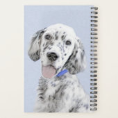 Anglais Setter Blue Belton Peinture Chien Art (Dos)