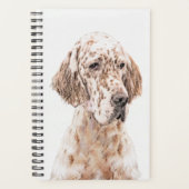 Anglais Setter Orange Belton Peinture Chien Art (Devant)
