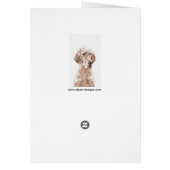 Anglais Setter Orange Belton Peinture Chien Art (Dos)