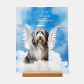 Anglais Sheepdog Angel avec nom Pet Memorial (Recto)