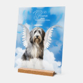 Anglais Sheepdog Angel avec nom Pet Memorial (Angle)