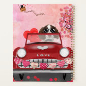 Anglais Springer Spaniel Car Hearts Valentine's (Dos)