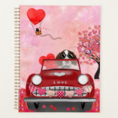 Anglais Springer Spaniel Car Hearts Valentine's (Devant)