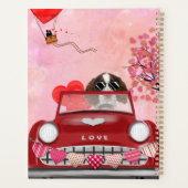 Anglais Springer Spaniel Car Hearts Valentine's (Dos)