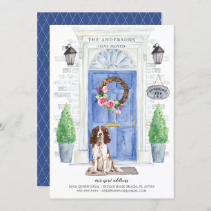 Anglais Springer Spaniel Door Moor Faire-part