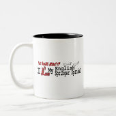 Anglais Springer Spaniel (I Love) Mug (Gauche)