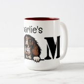 Anglais Springer Spaniel Personnalisé Maman Mug (Devant droit)