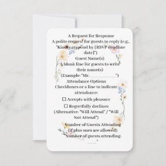 Angle arrondi Carte RSPV Aquarelles Floral