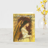 Angle avec carte de note de sympathie (Fleur jaune)