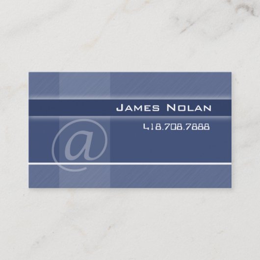 Angle d'abrégé sur bleu de cartes de visite (Devant)