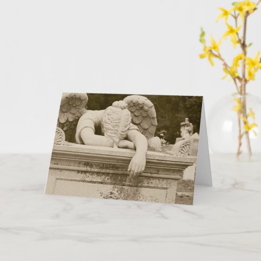 Angle de pleur dans la carte de sépia (Fleur jaune)