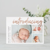 Angle moderne | Trois Faire-part de naissance phot (Debout devant)