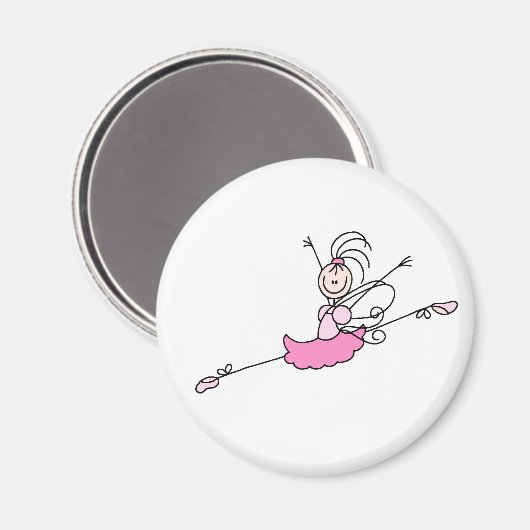 Angle rose Ballerina Magnet (Recto/Verso)