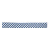 Angled Blue en White Gingham Lint (Voorkant)
